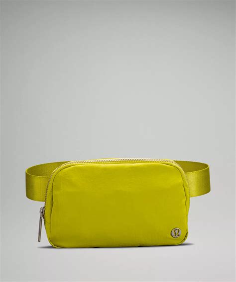 yellow lululemon belt bag